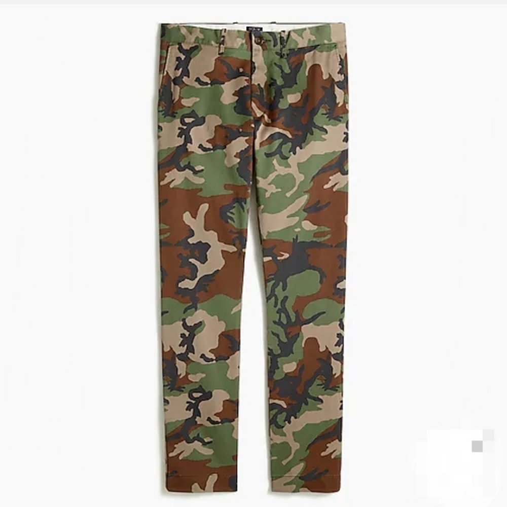J. Crew Slim-fit Camouflage Pants